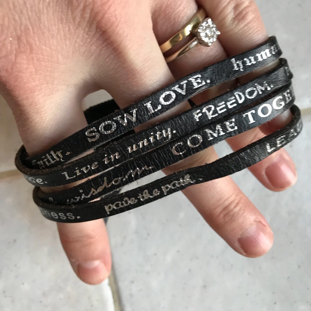 GOOD WORKS Wrap Leather Bracelet